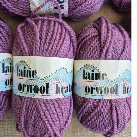 Plum Yarn-Laine Orwool Heather--6+ skeins - Picture 3 of 4